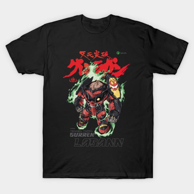 Gurren Lagann T-shirt T-Shirt by harfyzakaria